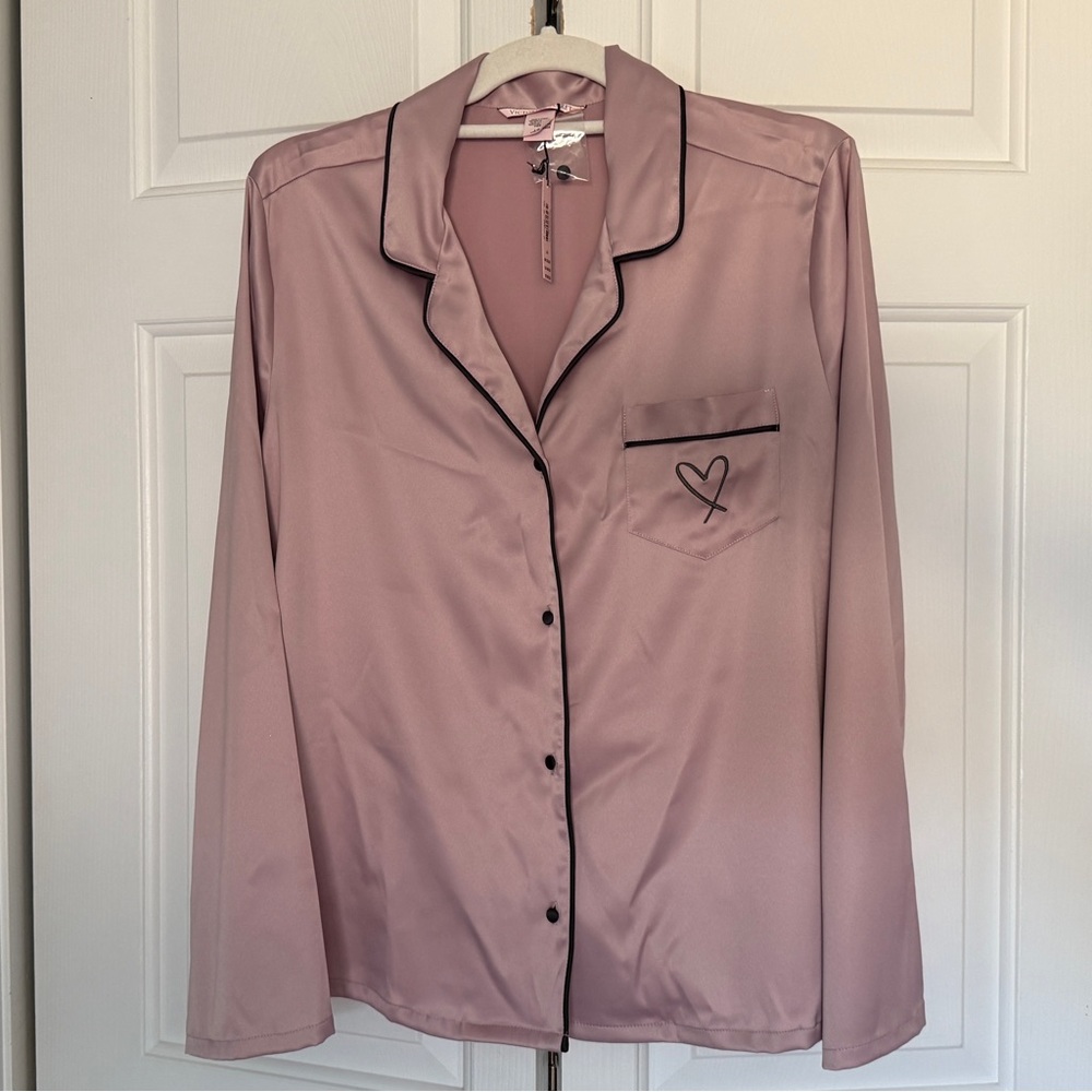 Victoria's Secret Blush Pajama Top, L